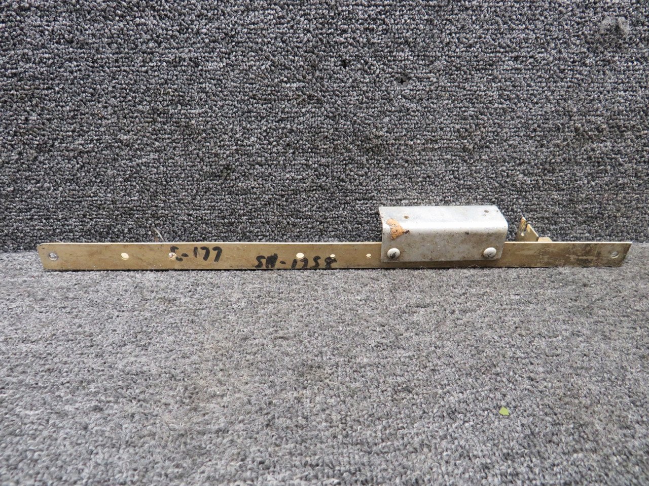 1713035-1 Cessna 177 Parking Brake Support Angle Assembly (Minus Handle) (Worn)