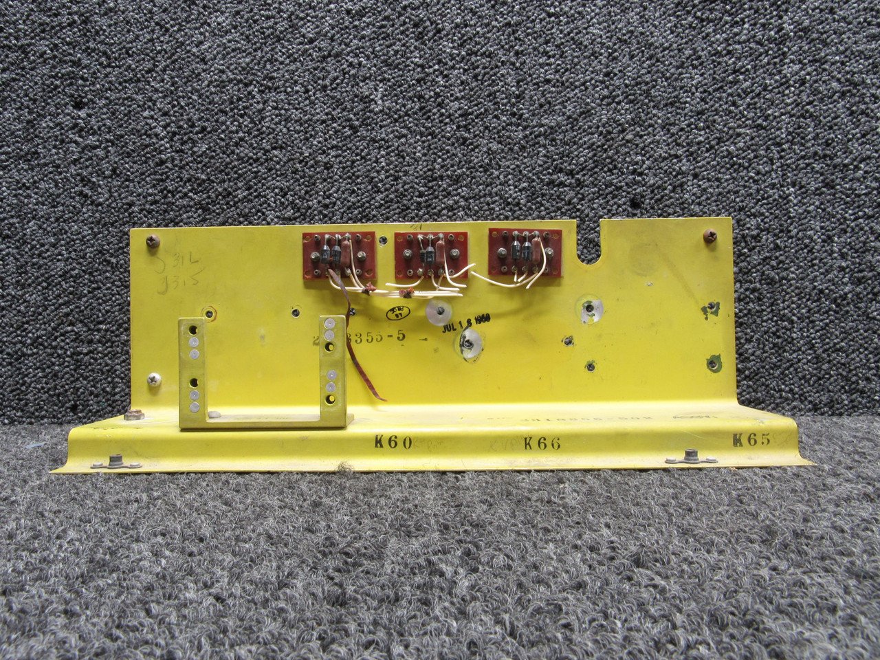 2318355-502 Learjet 23 Temperature Control Relay Bracket Assembly