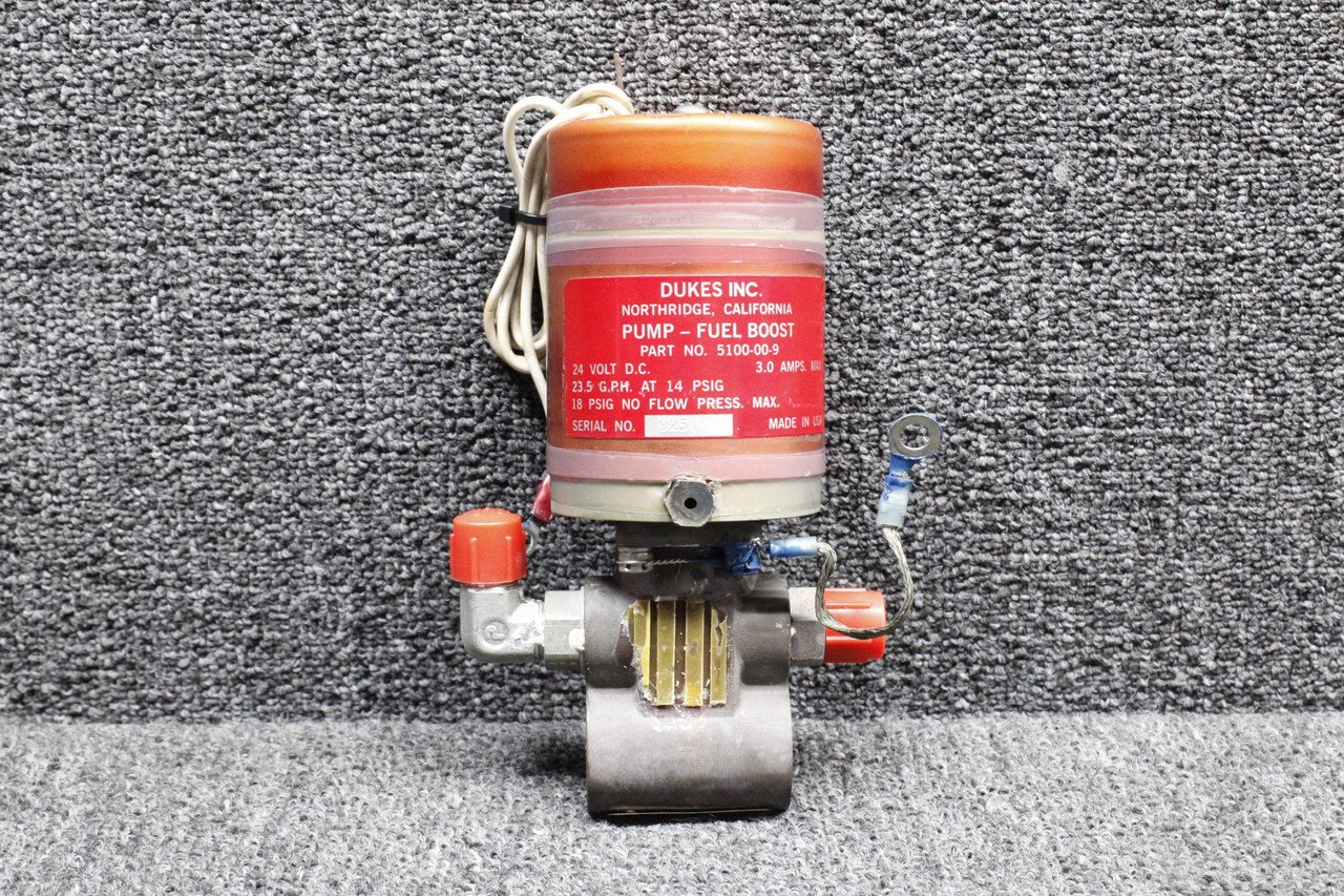 5100-00-9 Diamond DA42-NG Dukes Inc Fuel Boost Pump Assembly LH or RH (24V, 3A)