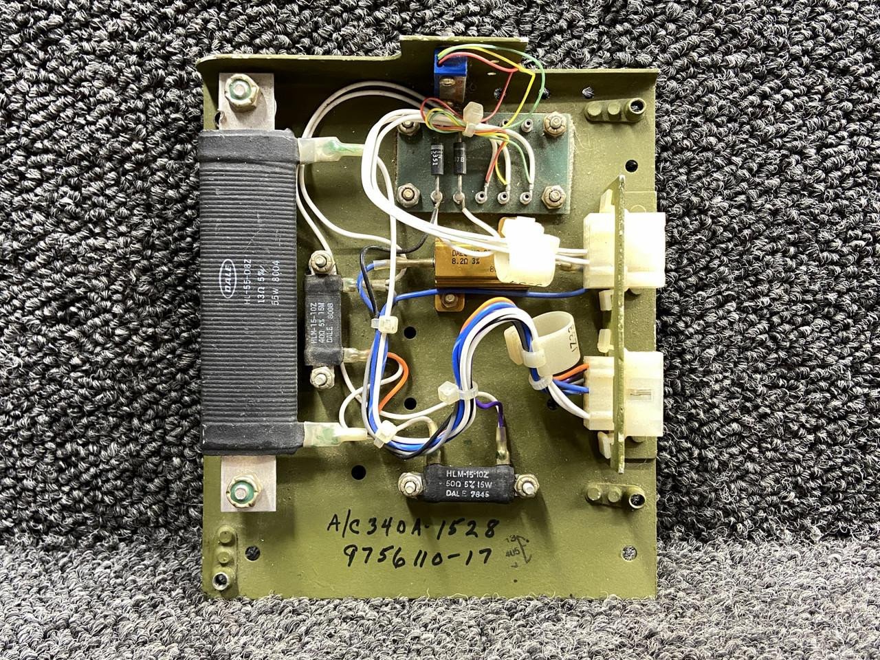 9756110-17 Cessna 340A Electric Relay Board Assembly