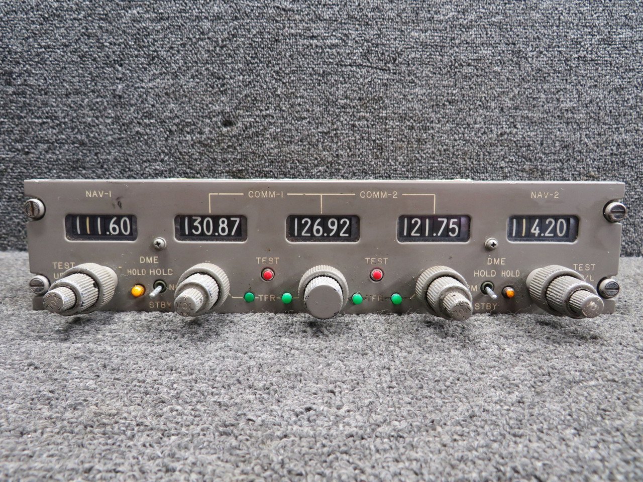 Lockheed Jetstar Navigation and Communication Control Unit (Broken Knobs) (Core)